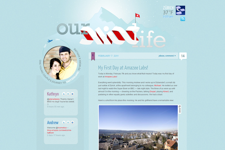 Our Swiss Life website preview